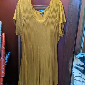 Torrid yellow skater dress size 6